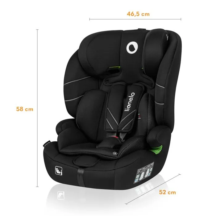 Siège auto bébé évolutif LIONELO Levi One i-Size - 76-150 cm - Groupe 1/2/3 - Noir-5