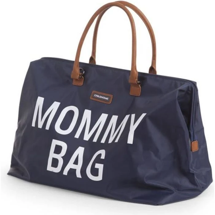 Sac à langer Mommy Bag bleu marine avec matelas à langer.-0