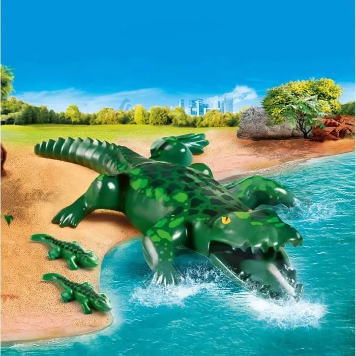 PLAYMOBIL - 70358 - Alligator avec ses petits-1