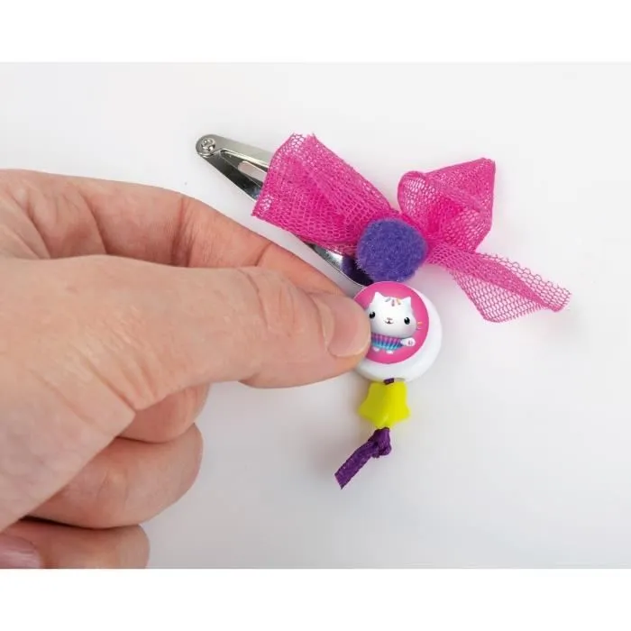 Clementoni - Gabby et la Maison Magique - Accessoires cheveux - Serre tête à personnaliser - Dès 6 ans-3