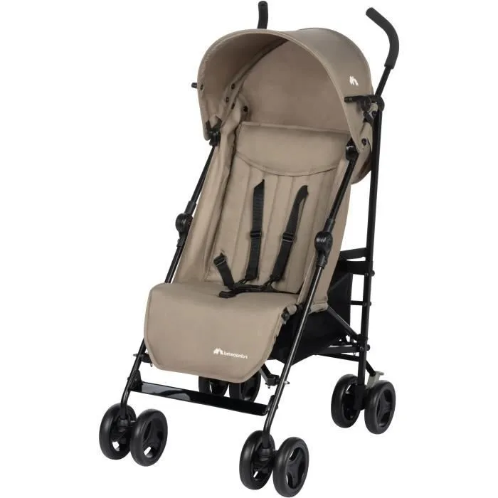 Bebeboutik BEBECONFORT RAINBOW Poussette Canne 2eme age legere pliage facile multipositions 6 mois a 4 ans jusqu a 22 kg mineral Beige