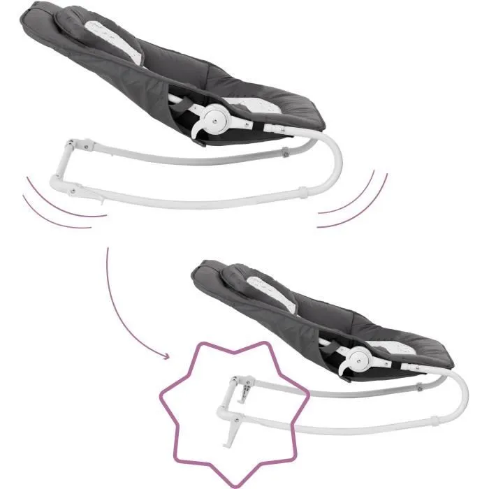 Badabulle Transat pour bébé Easy Moonlight - Arche de jeux-3