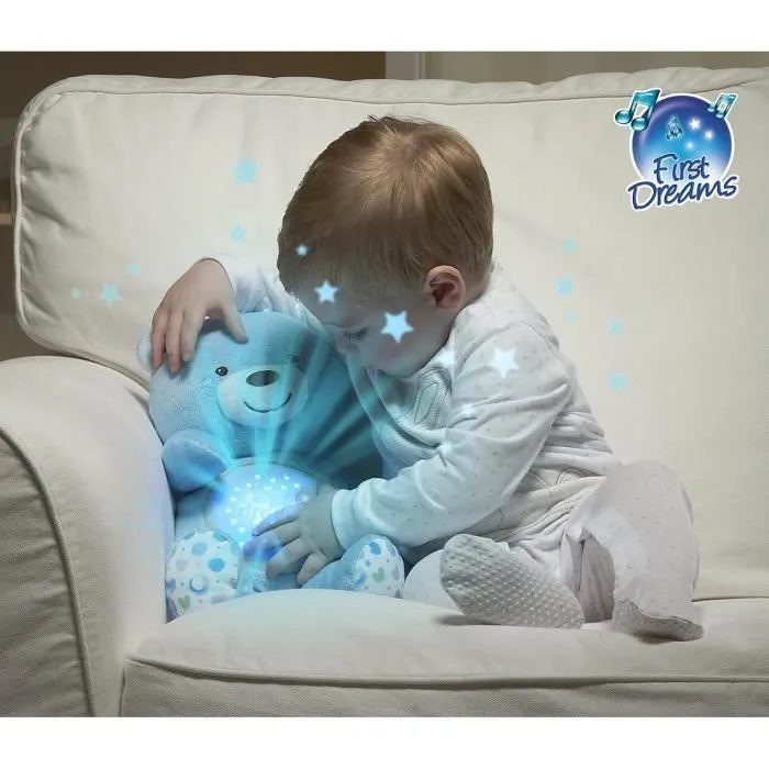 CHICCO Ourson Projecteur Baby Bear Bleu First Dreams-2