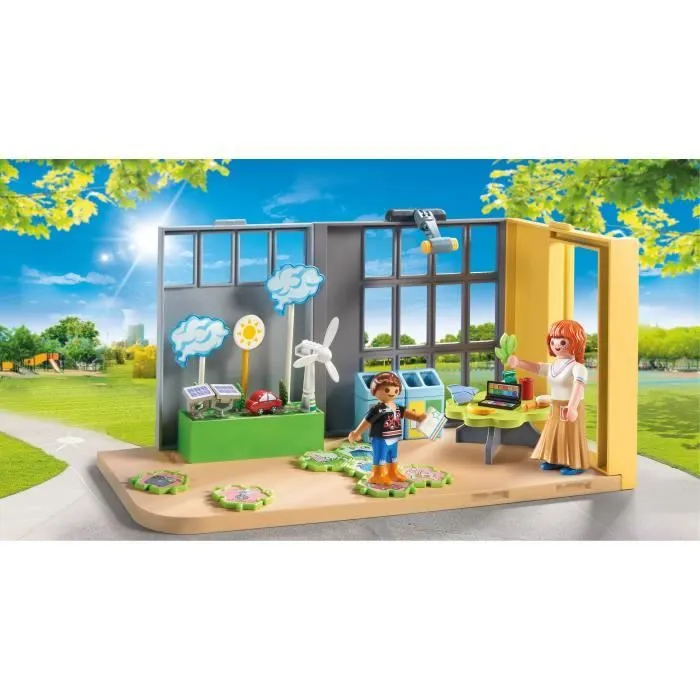 PLAYMOBIL 71331 Classe éducative sur l'écologie, City Life, L'école, 52 pièces, Dès 4 ans-1