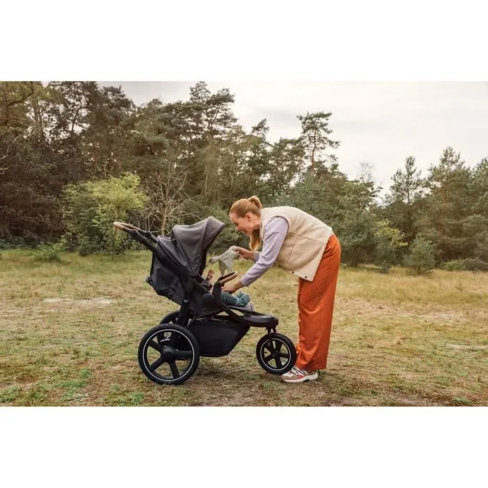 Bebeconfort Cloudy Poussette 3 roues Tout Terrain, 0 à 4 ans (22kg max) Inclinable, Pliage rapide, Guidon réglable, Mineral-8