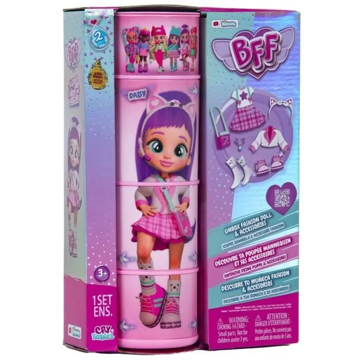 Poupée mannequin BFF Cry Babies IMC TOYS - Série 2 - Daisy - 20cm-1