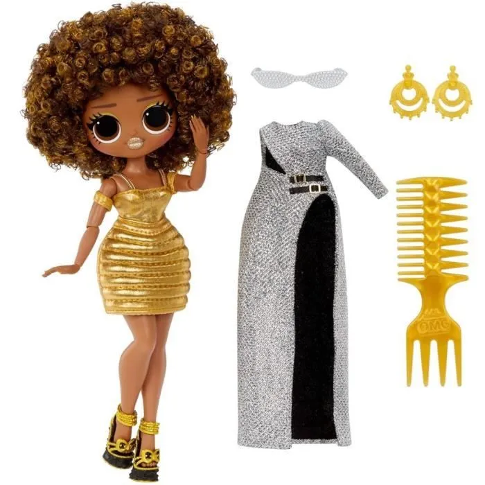 LOL Surprise OMG - Poupée Mannequin 24 cm - Royal Bee - 2 tenues avec peigne et accesoires - Dés 4 ans-1