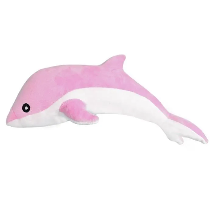 Peluche - Mascotte - Dauphin Rose - 70 cm - 100% coton - Pour enfants à partir de 3 ans-0