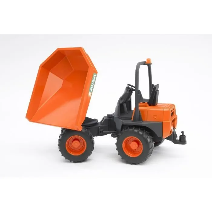 Mini dumper AUSA - BRUDER - Direction articulée, benne rotative, attelage arrière-1