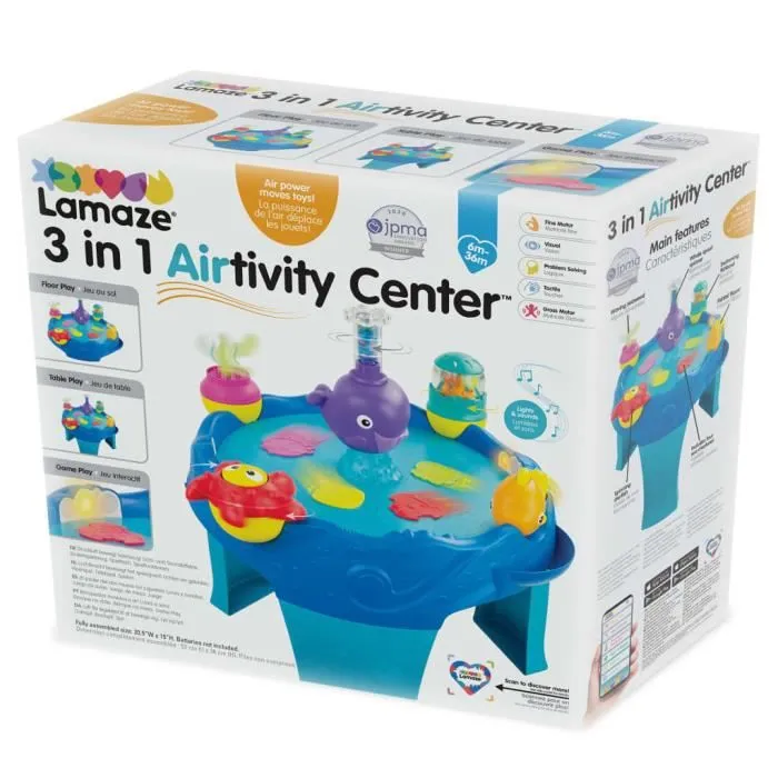 Lamaze Table d'activité 3 en 1 pour bébés Airtivity Center-3