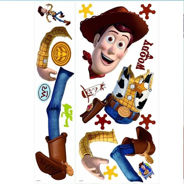 Sticker - Disney - Woody - 101,6 x 45,7 cm - Repositionnable - Décoration murale-3
