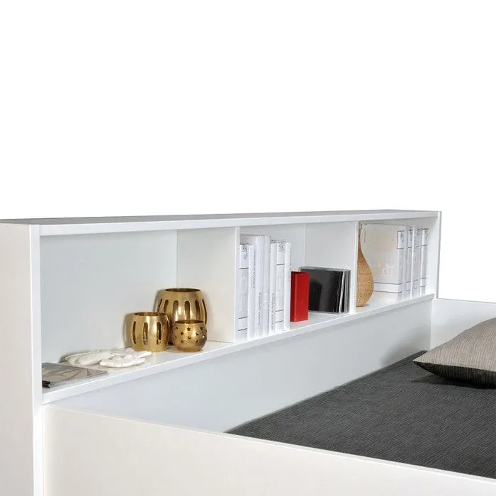 Lit superposé 90x190 Lucky - Blanc - WEBER INDUSTRIES - A lattes - Enfant - Bois - Panneaux de particules-4