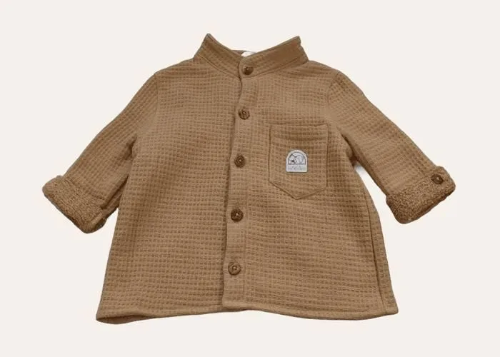 Manteau gaufré doux et chaud-0