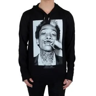 Sweat Little Eleven Paris Wiz Mixte Garçon   Fille  Wiz Khalifa Noir - Noir-1