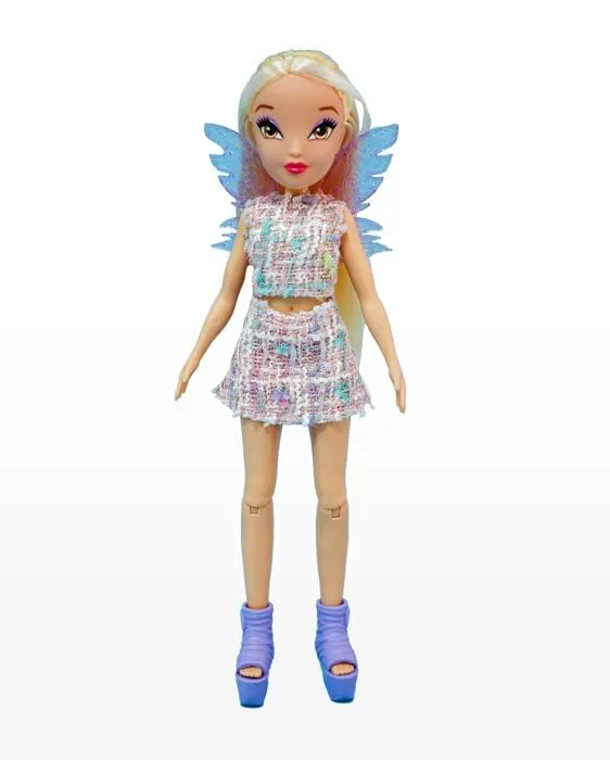Poupee Bizak - 62551212-2 - Winx poupee de Base, fee 24 cm et 7 Points d'articulation, Personnage fee Stella ((62511212)-1