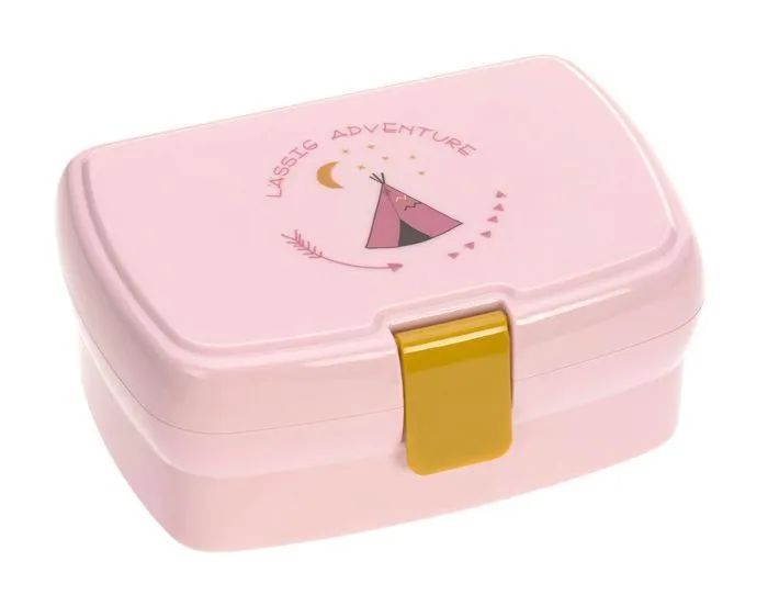 Lässig Boîte à déjeuner argenté rose pour fille et garçon - Lunchbox Adventure Tipi 150419-0