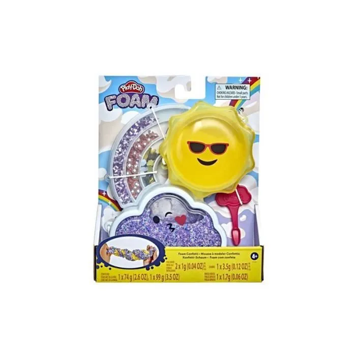Pâte à modeler pour enfant Play Doh Foam Mousse Confettis Multicolore - PLAYDOH - Jouet - 3 ans - Enfant - Mixte-0
