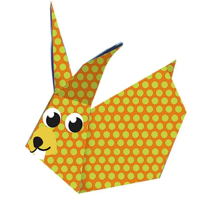Kit Origami - Fridolin - Lièvre - 20 Feuilles - 4 Motifs - Pour Enfants à Partir de 6 Ans-2