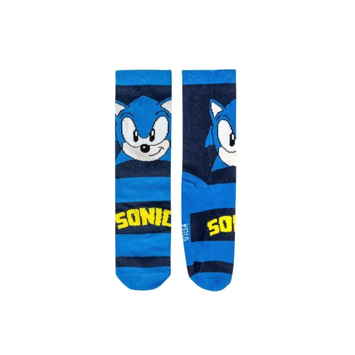 Chaussettes - Sonic - Pack de 4 - Multicolore - Confortable - Mixte-1
