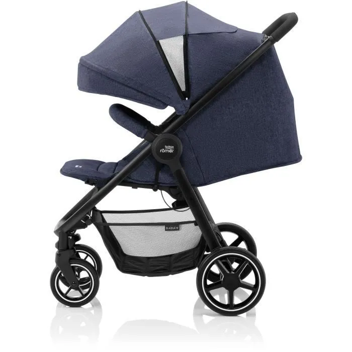 BRITAX-ROMER Poussette B-Agile M - 0-48 mois - Jusqu'à 22kg - Dossier réglable - Bleu Navy Ink-3