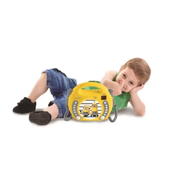 Lecteur CD portable avec 2 microphones Les Minions-1