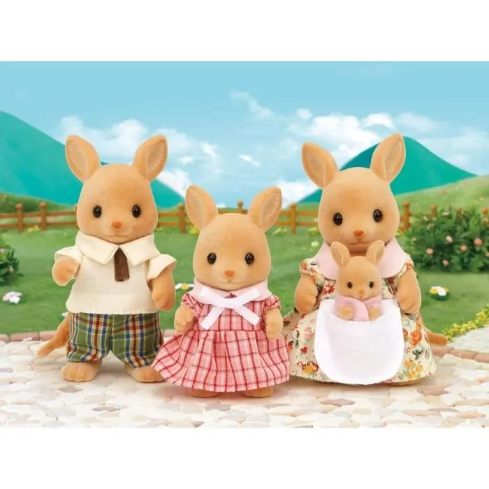 SYLVANIAN FAMILIES - Famille Kangourou - 5272 - Composée de 4 personnages - Pour enfants à partir de 3 ans-0