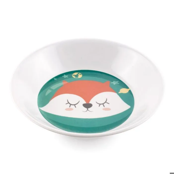 Ensemble repas bébé décor Renard-0