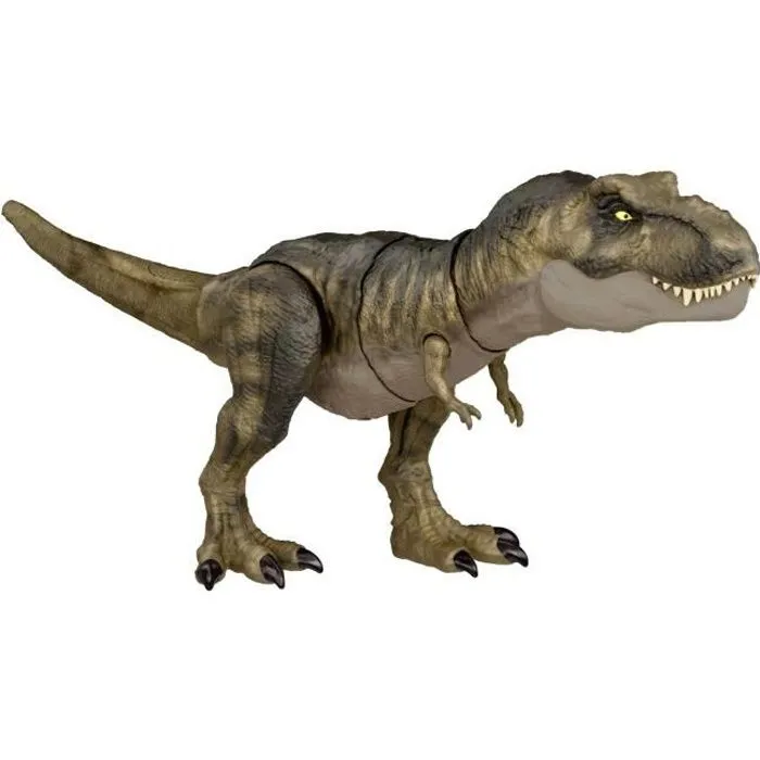 Figurine dinosaure - Jurassic World - T-Rex Morsure Extrême - 50cm sonore et articulé - Dès 4 ans-0