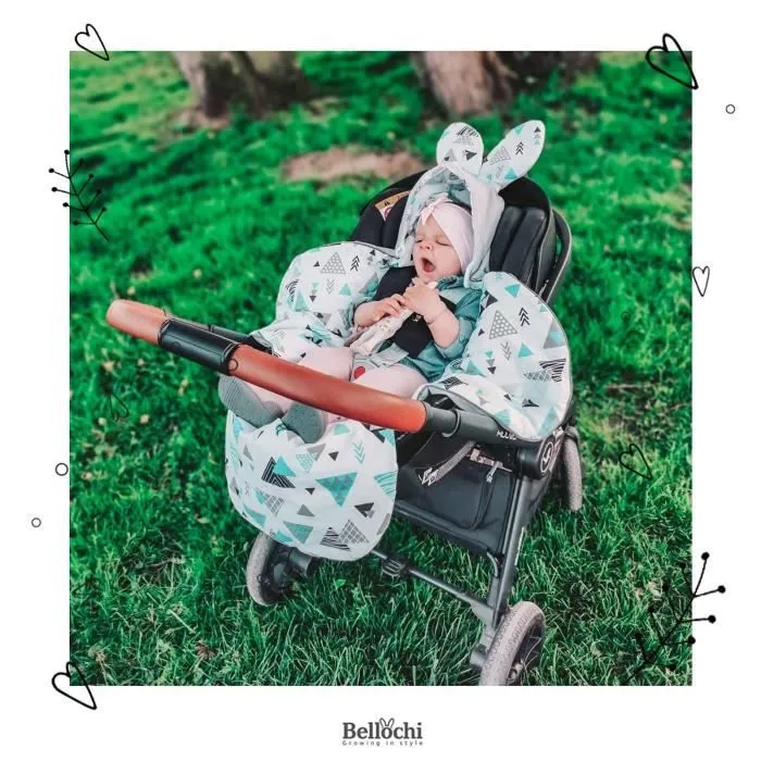 Bellochi Nid D'ange Bebe - Couverture pour Nacelle Poussette Landau Siège Auto - Chanceliere Universelle - - Animaland-3