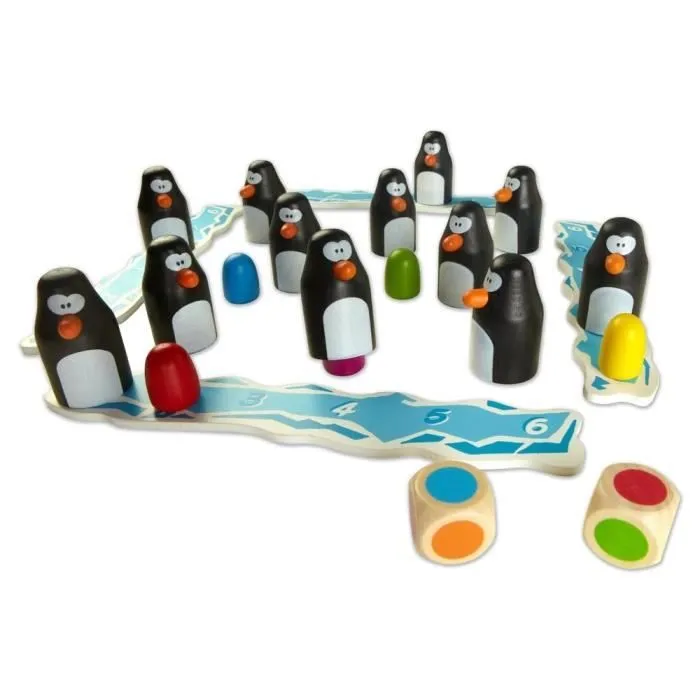 Jeu de société Pengoloo - BLUE ORANGE - Pingouins en bois - Mixte - Intérieur-3