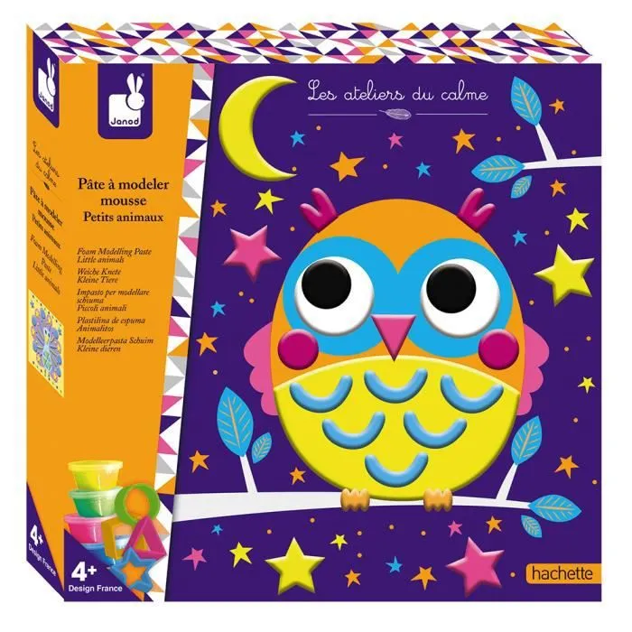 Kit Créatif Pâte à Modeler Mousse Petits Animaux JANOD - Dès 4 ans-0