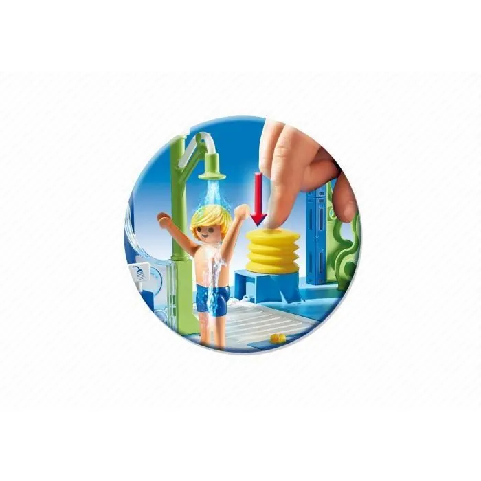 PLAYMOBIL - Aire de jeux aquatique - Summer Fun 6670 - 5 pièces - Bleu, Rouge-4