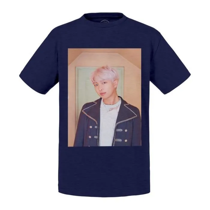 T-shirt Enfant Noir BTS Map of The Soul: Persona RM Rap Man Kpop Stars-0
