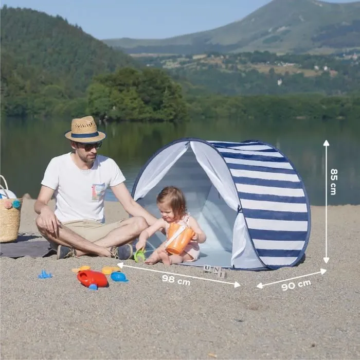Babymoov Tente Anti-UV FPS 50+ Marinière - Moustiquaire intégrée-7