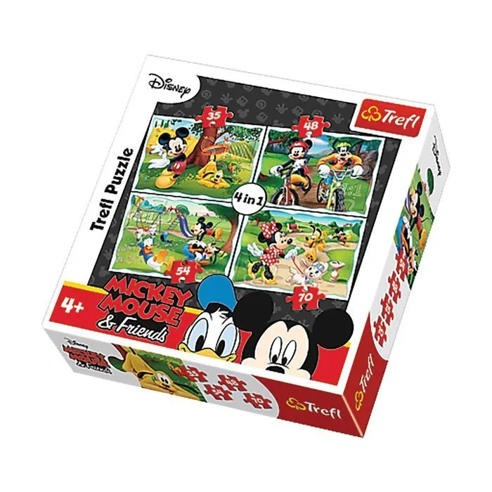 Imagin - 4 Puzzles Mickey - + 4 ans - 35/48/54/70 pièces-0