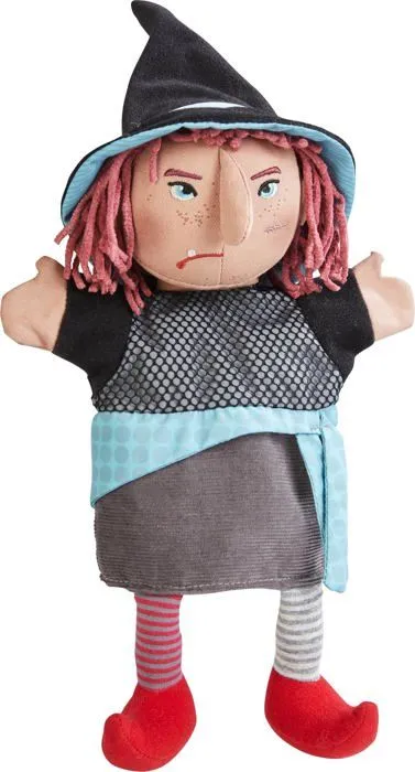 Poupee Haba - Marionnette Sorciere Hella - Jouet en Peluche - Enfant - Imagination - Jeu de role - 18 Mois-0