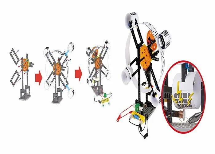 Jeu de construction Électricité - BUKI - Électricité Expert - 130 pièces - 10 modèles - 8 ans et plus-5