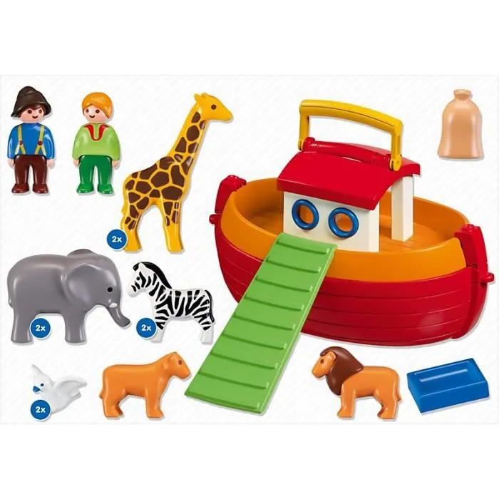 PLAYMOBIL - 6765 - Arche de Noé transportable - Jaune - Plastique - Enfant - Mixte-2