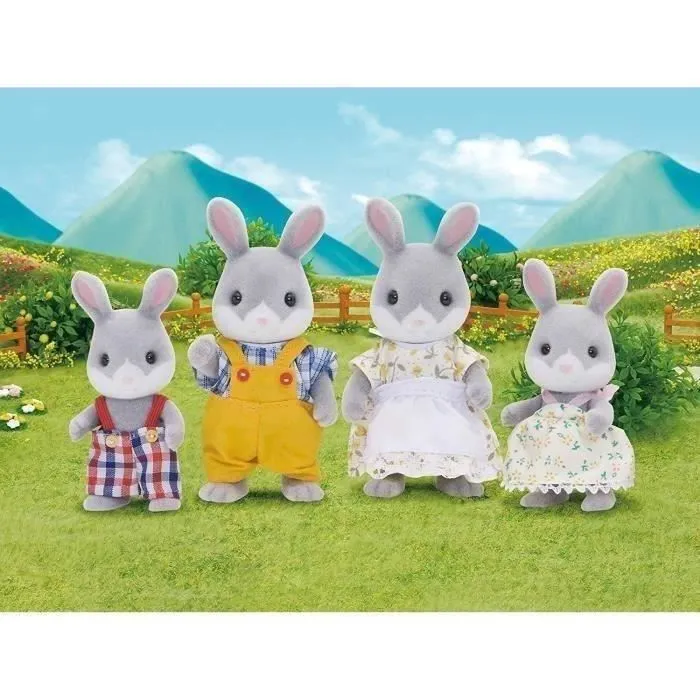 SYLVANIAN FAMILIES - 4030 - Famille Lapin Gris - Les Familles-0
