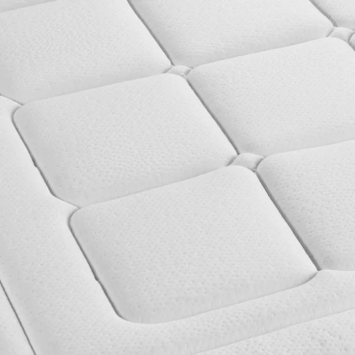 Ensemble matelas sommier Balmoral Mémoire de forme - 24 cm - Ferme - double sommiers blanc-3