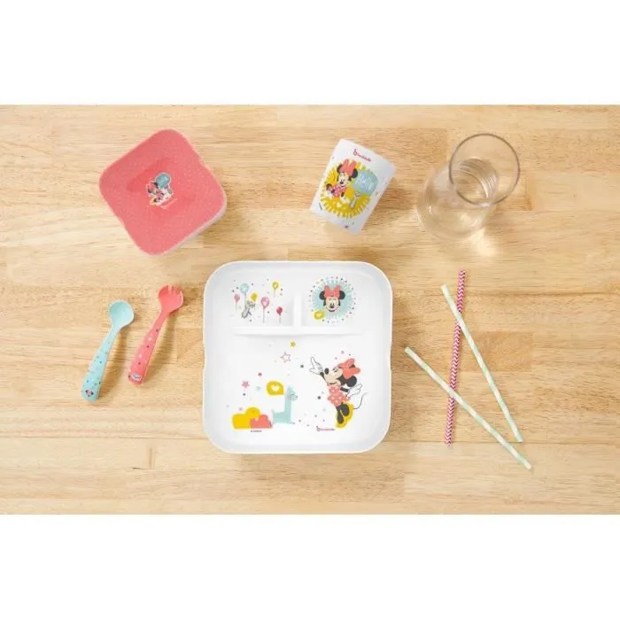 BADABULLE Set Repas Mélamine Minnie-1