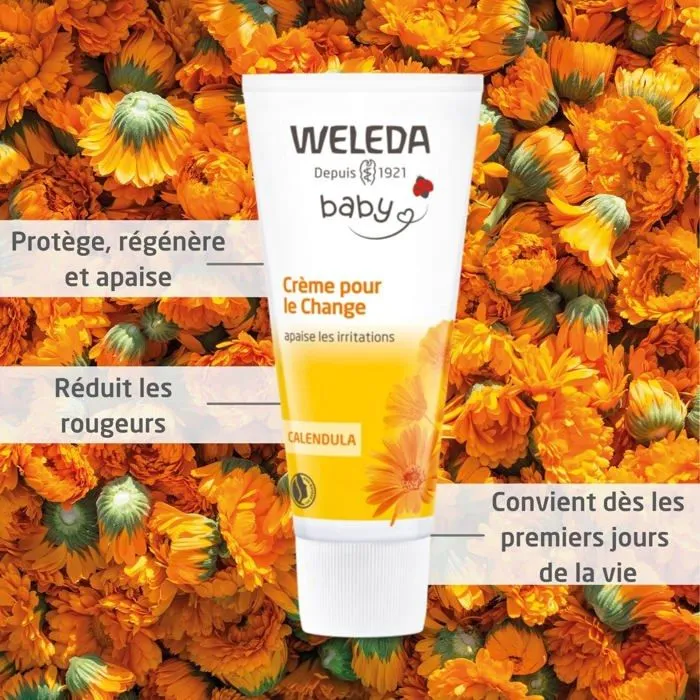 Crème pour le Change - Weleda - 40061 - 75 ml - Apaise les Irritations - Tube - Bio-1