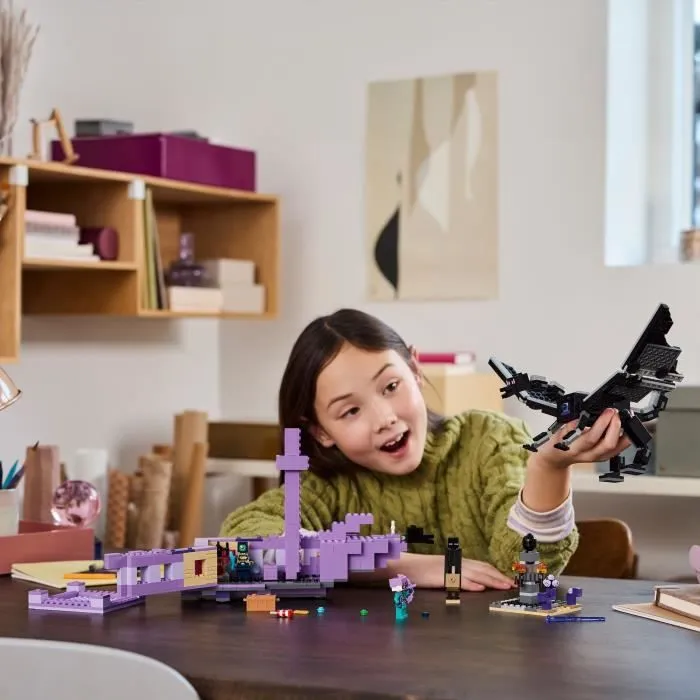 LEGO® Minecraft® 21264 Le dragon et le navire de l’Ender - Set inspiré des jeux vidéo-4