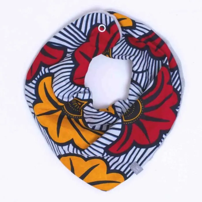Bandana cache-cou réversible - WAX Fleurs de mariage Multicolore TU-1