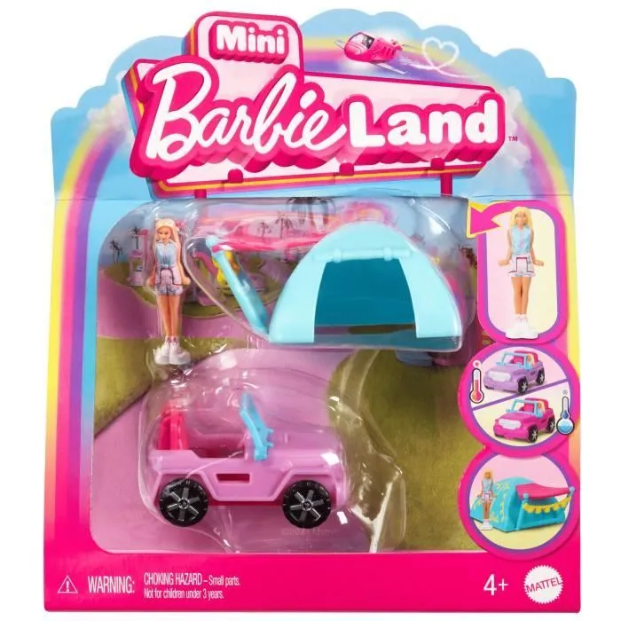 Barbie-Poupée et véhicule Mini BarbieLand-Assortiment HYF38-0