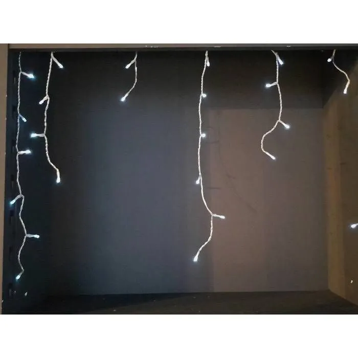 Rideau scintillant extérieur 240 LED blanc froid H36cm   Feeric lights & christmas-0