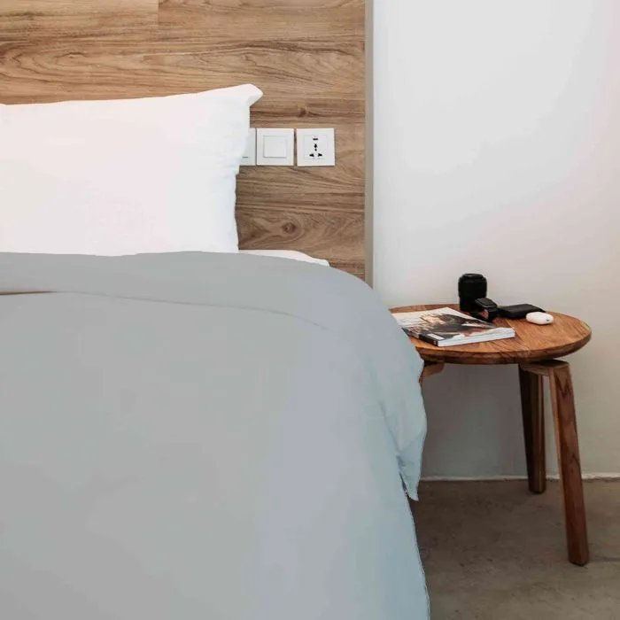 Housse de couette - Tradilinge - Galet - 140x200 cm - Coton 100% - Lavable à 60°-1