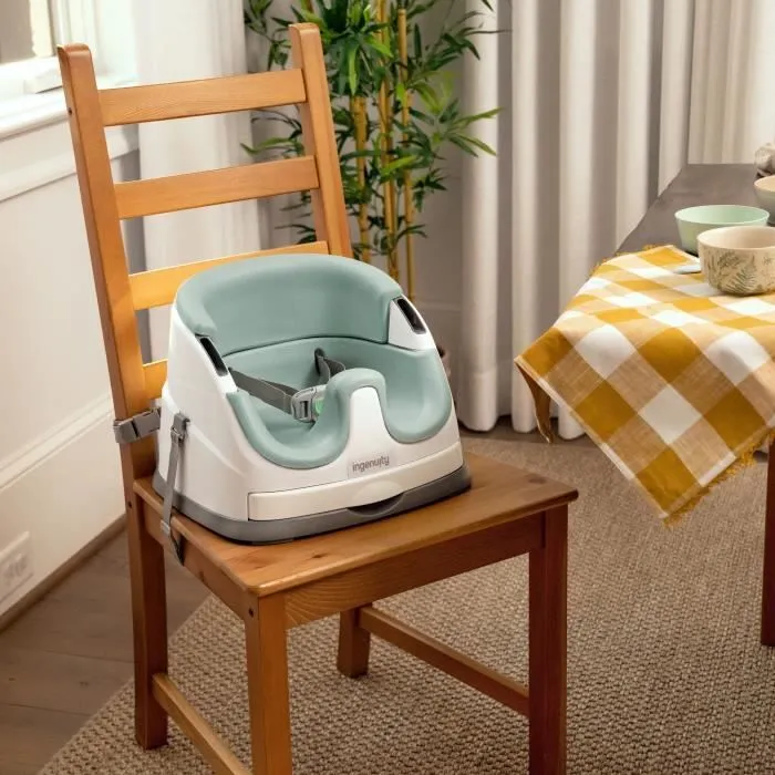 INGENUITY Siège réhausseur 2-en-1 avec plateau à rangement intégré, brume, dès 6 mois-6
