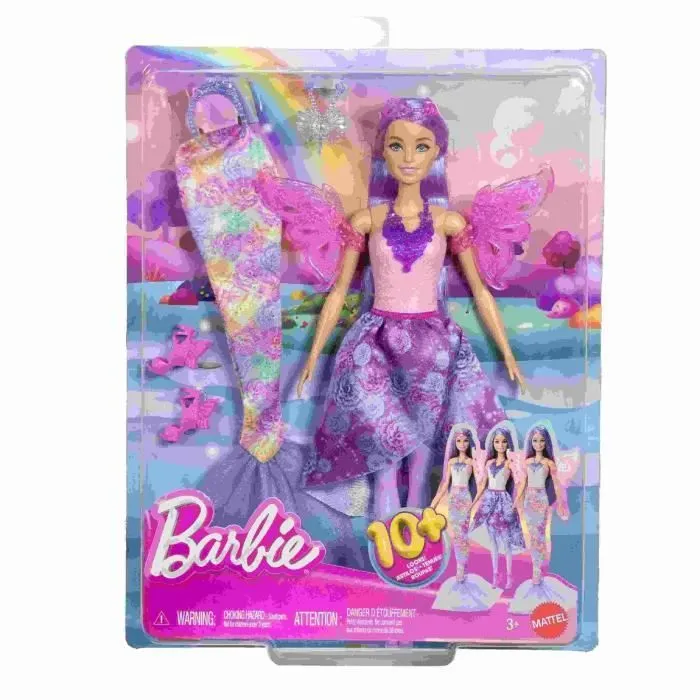 Barbie-Poupée Barbie Fantaisie Féerique-Coffret Avec Accessoires - 3 ans+- JCP74-2