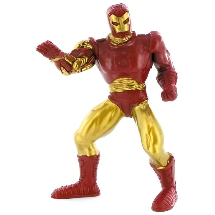 Figurine Marvel - COMANSI - Iron Man - Personnage miniature - 10 cm - Rouge et Or-0